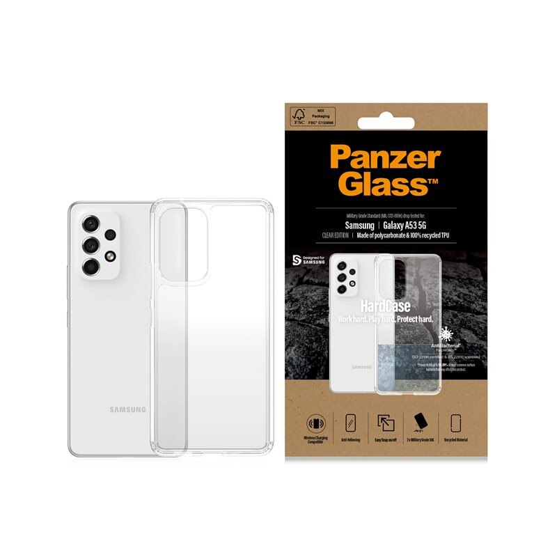 PanzerGlass Samsung Galaxy A53 Hardcase Transparant - Telefoonhoesje - Beschermhoesje