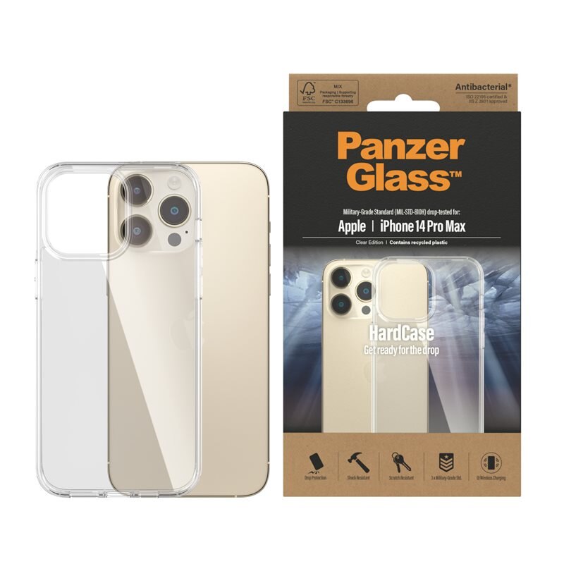 PanzerGlass iPhone 14 Pro Max Hardcase Transparant - Telefoonhoesje - Beschermhoesje