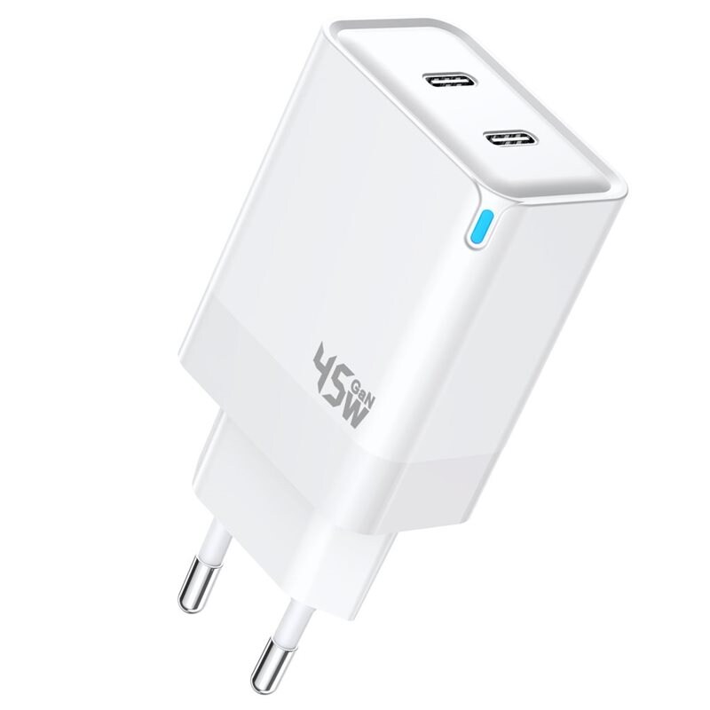 SiGN Dual USB-C PD GaN Snellader 45W Wit