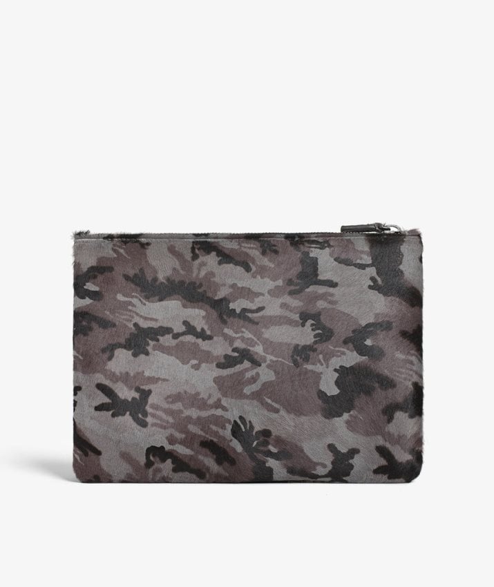 The Case Factory Small Clutch Pony Mini Military Grey