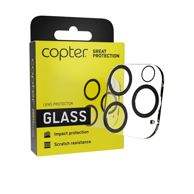 Copter Camera Protector Exoglass iPhone 15 Pro Max - Volledig dekkende lensbeschermermer van glas