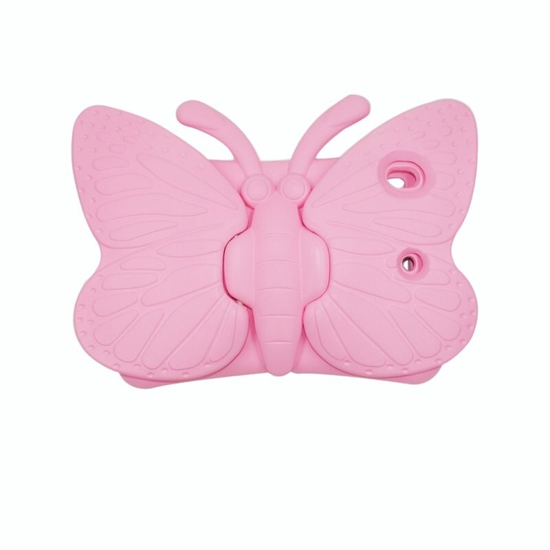 iPad 10.2 8th Gen (2020) Tablethoes Vlinders voor kinderen roze