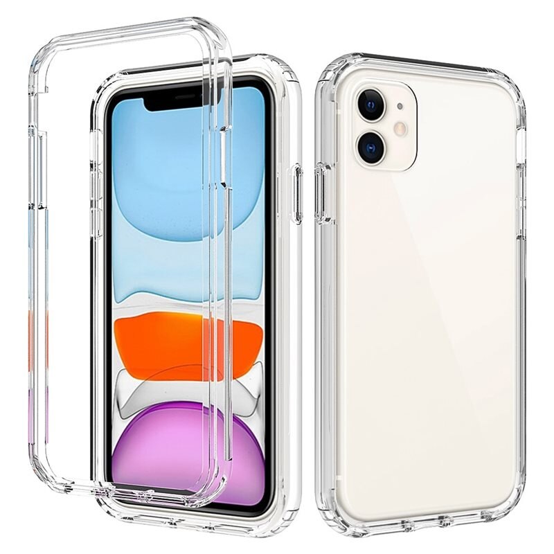 iPhone 11 Full Cover Case Transparant - 360 telefoonhoesje in twee delen