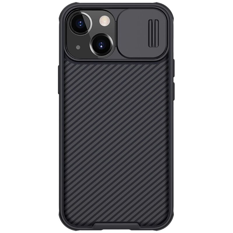 Nillkin CamShield Case iPhone 13 Mini Zwart - Hoesje met ingebouwde camerabescherming