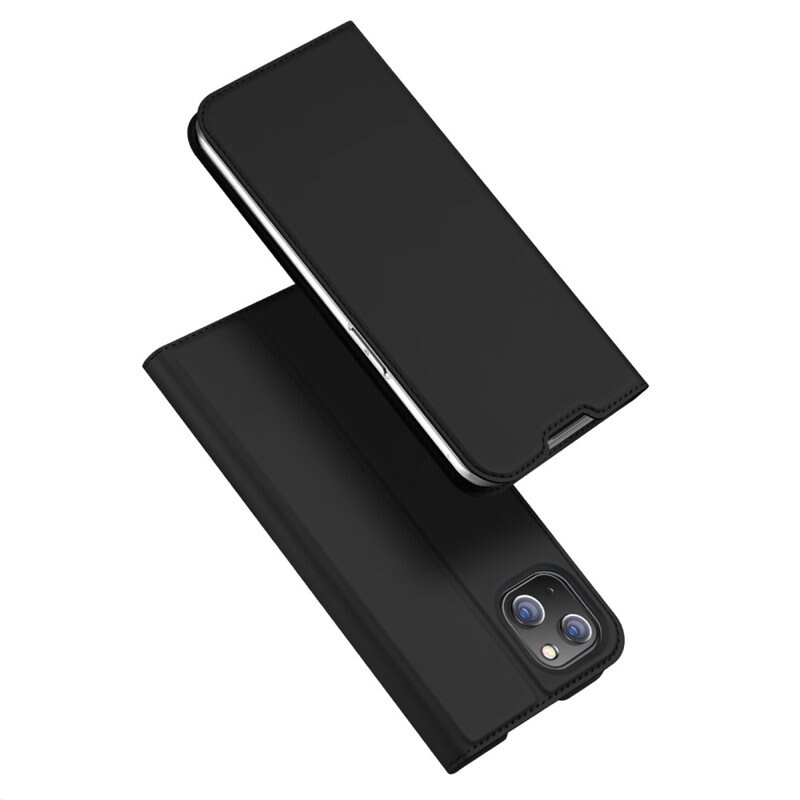 Dux Ducis Skin Pro Series iPhone 14 Plus - Zwart - Dun telefoonhoesje met pasjeshouder