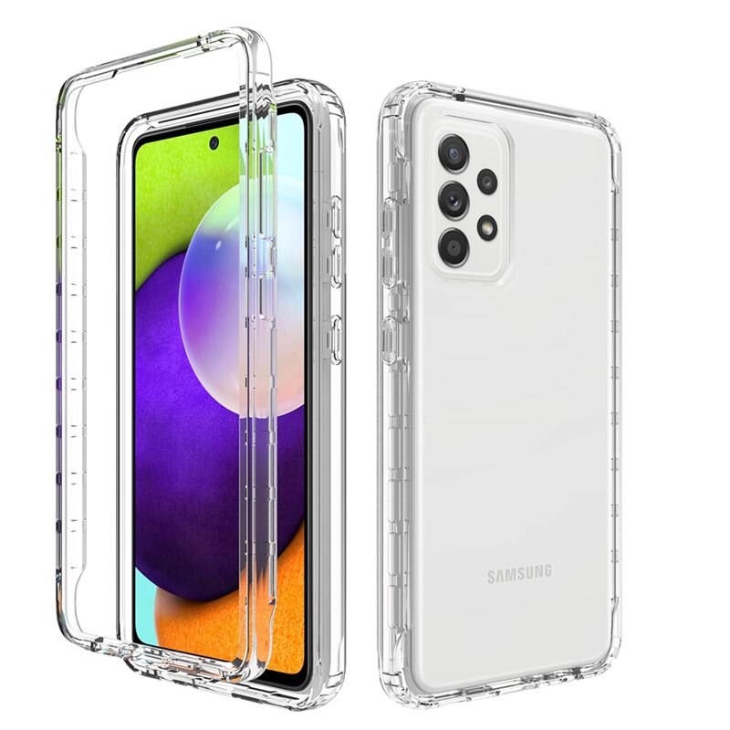 Samsung Galaxy A52 5G Full Cover Case Transparant - 360 telefoonhoesje in twee delen