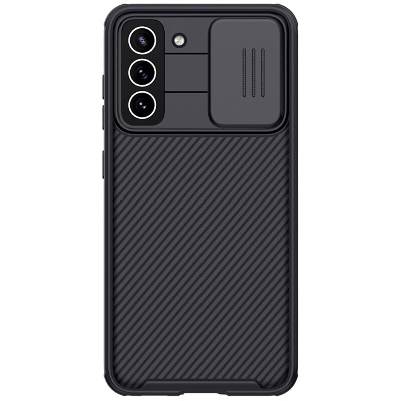 Nillkin CamShield Case Samsung Galaxy S21 FE Zwart - Hoesje met ingebouwde camerabescherming