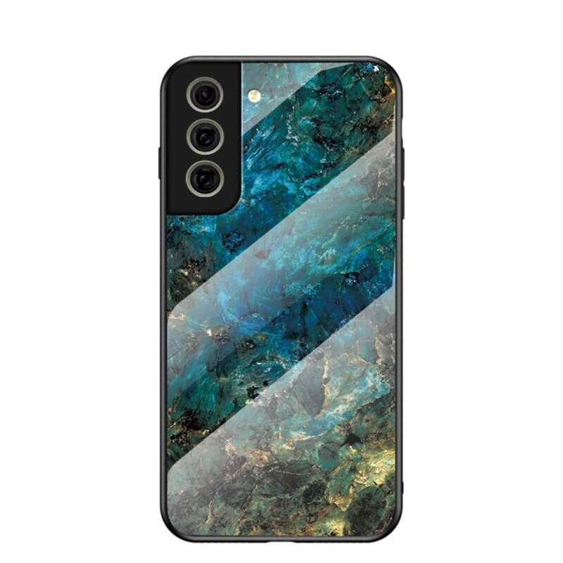 Samsung Galaxy S21 FE Hoesje Gehard Glas Smaragd - Telefoonhoesje