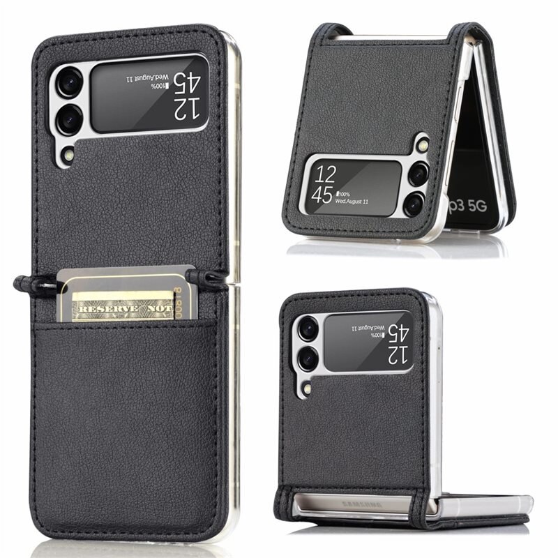 tectTech Slim Card Wallet Samsung Galaxy Z Flip 3 Zwart