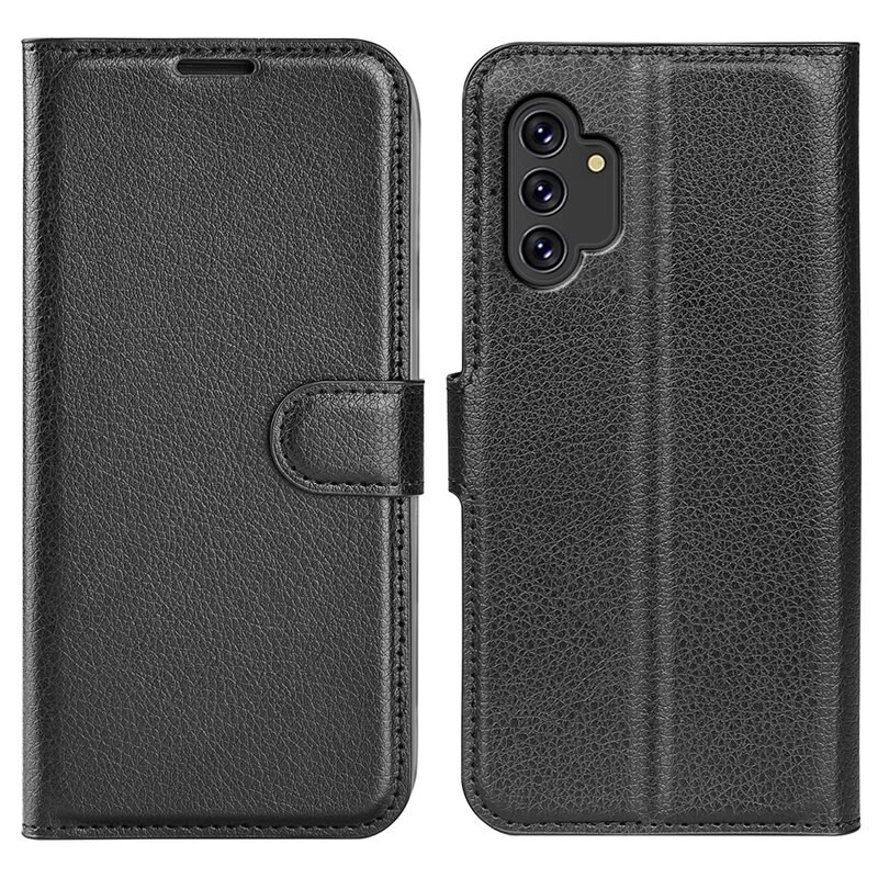 Samsung Galaxy A13 Smartphonehoesje Zwart - Portemonneehoesje met kaartvak en ingebouwde standaardfunctie