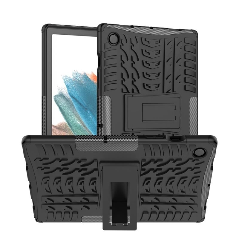 Samsung Galaxy Tab A8 10.5 Rugged Case Zwart - Schokbestendig, stoer hoesje voor tablet