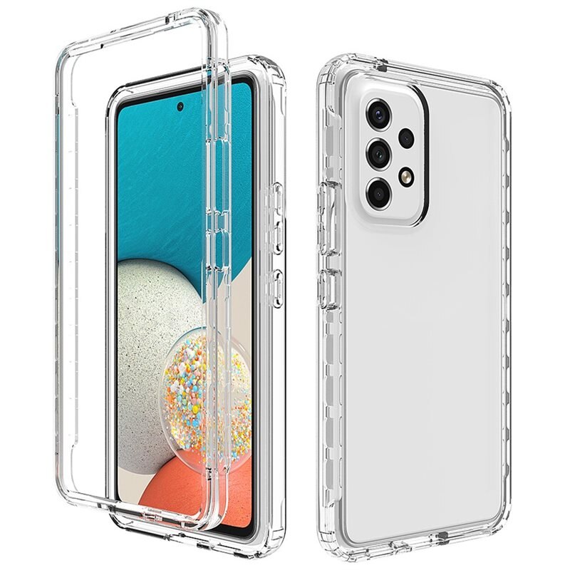 Samsung Galaxy A53 Full Cover Case Transparant - 360 telefoonhoesje in twee delen