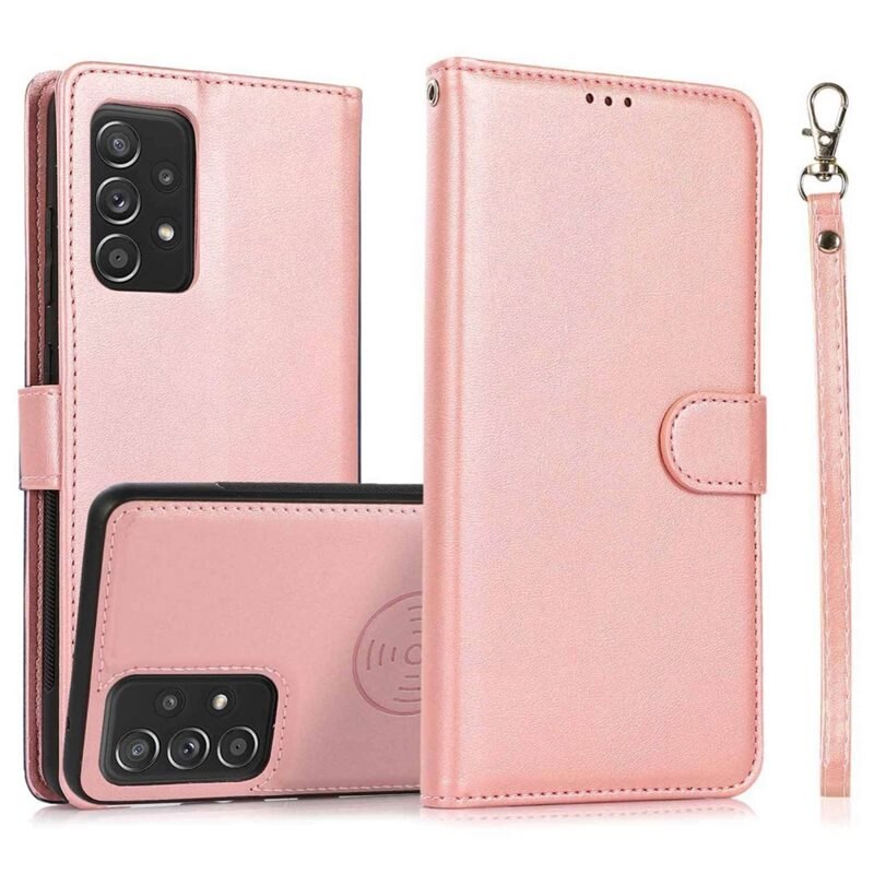 Samsung Galaxy A53 Magneethoesje Roze - Boekhoesje met losse magneetcase