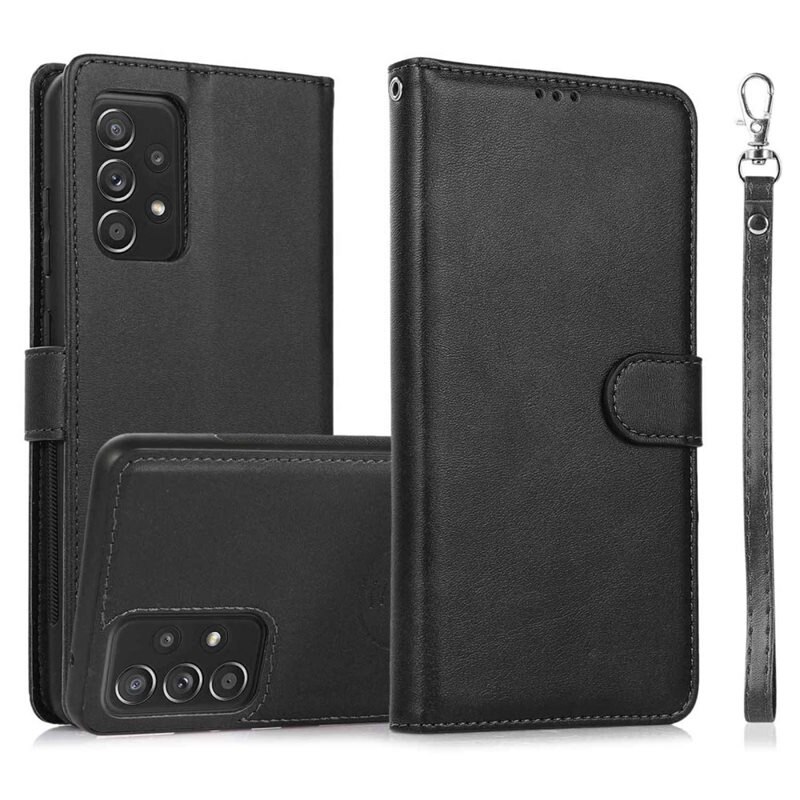Samsung Galaxy A53 Magneethoesje Zwart - Boekhoesje met losse magneetcase
