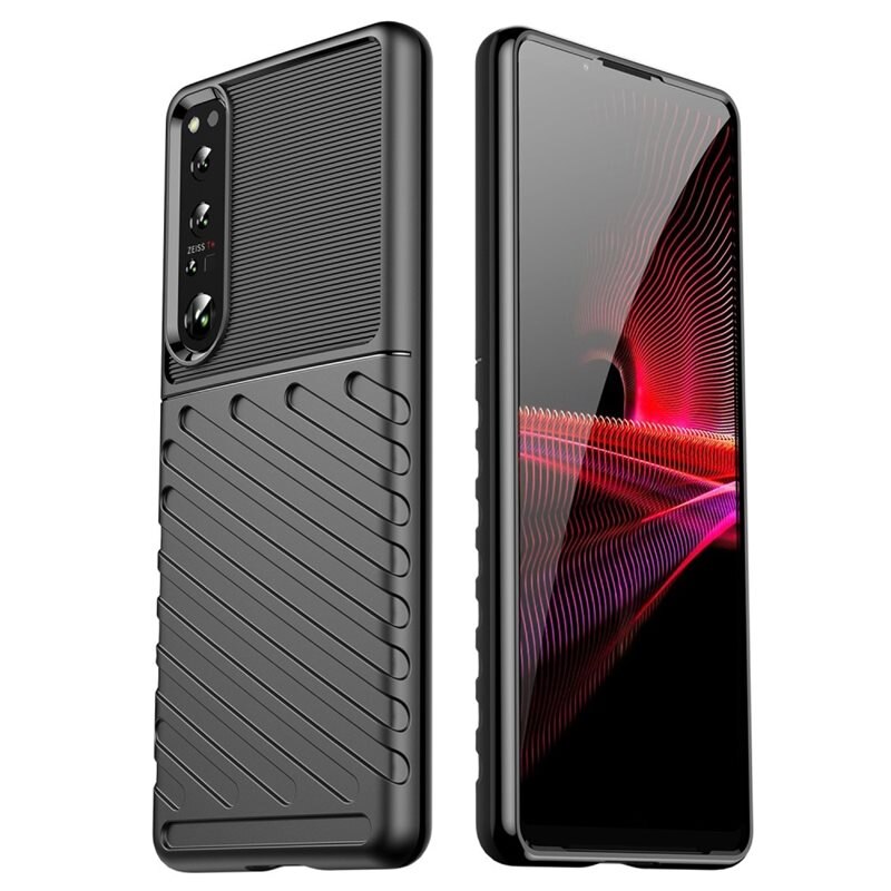 Sony Xperia 1 IV Thunder TPU Case Zwart - Telefoonhoesje - Beschermhoesje
