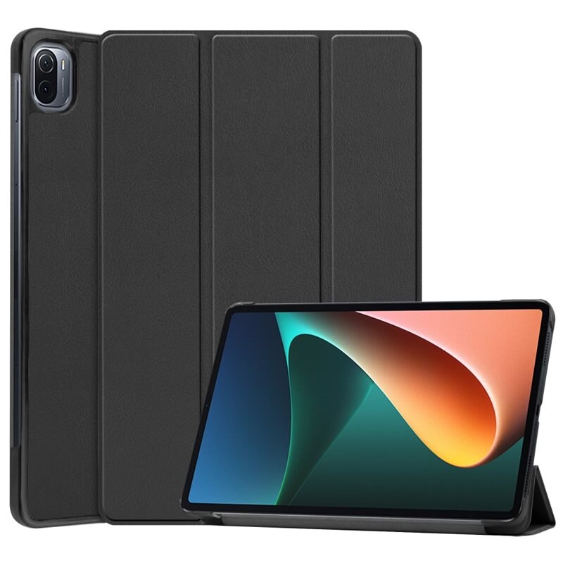 Xiaomi Pad 5 Tri-fold Hoesje Zwart - Beschermende tablethoes met standaardfunctie