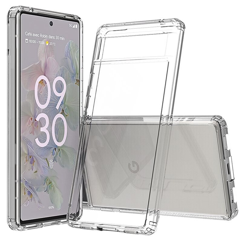 tectTech Crystal Hybrid Case Google Pixel 6a transparant - Schokbestendig telefoonhoesje