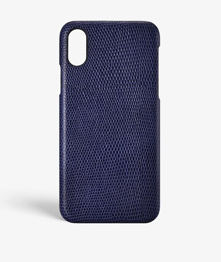 The Case Factory Hoesje iPhone Xs Max Lizard Navy