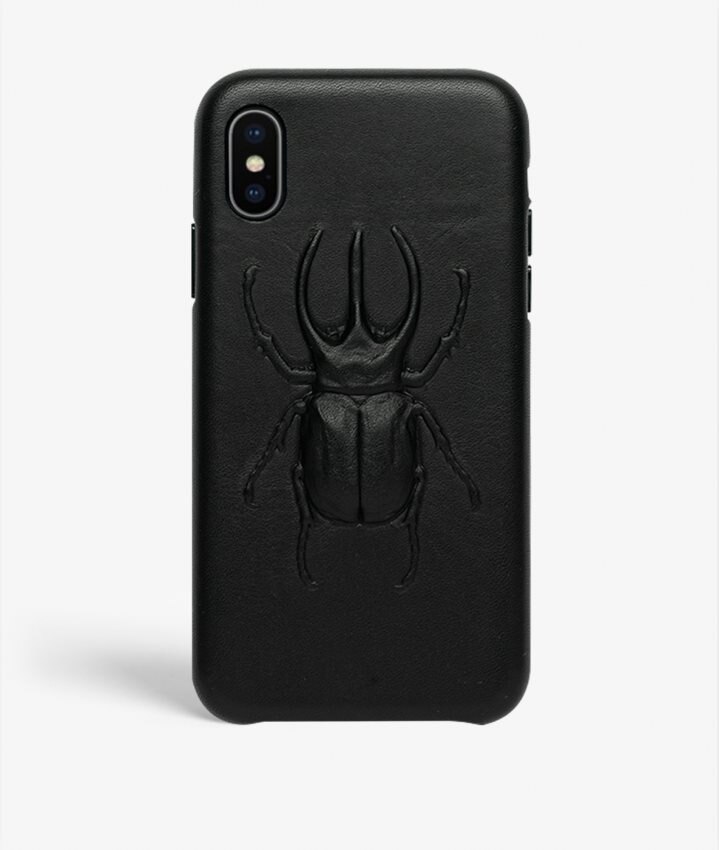 The Case Factory Hoesje iPhone X/XS Beetle Calf Black
