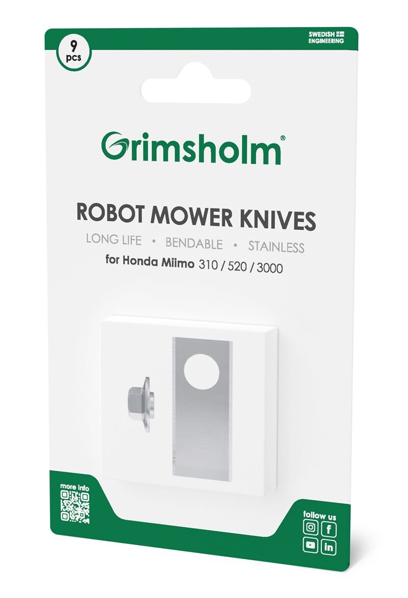 Grimsholm 9-pack Robotmaaiermessen voor Honda Miimo 3000