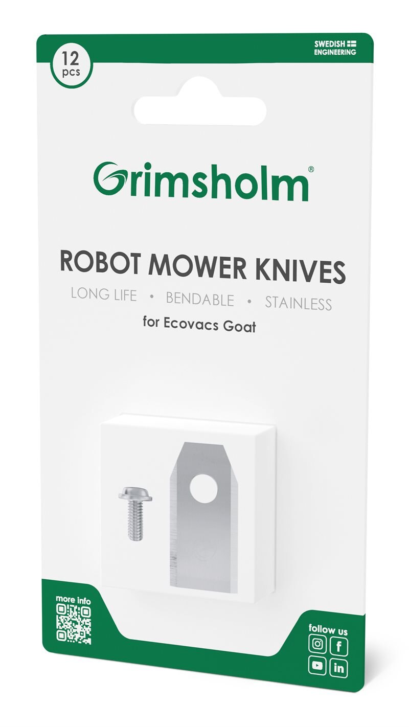 Grimsholm 12-pack Robotmaaiermessen voor Ecovacs GOAT G1-800