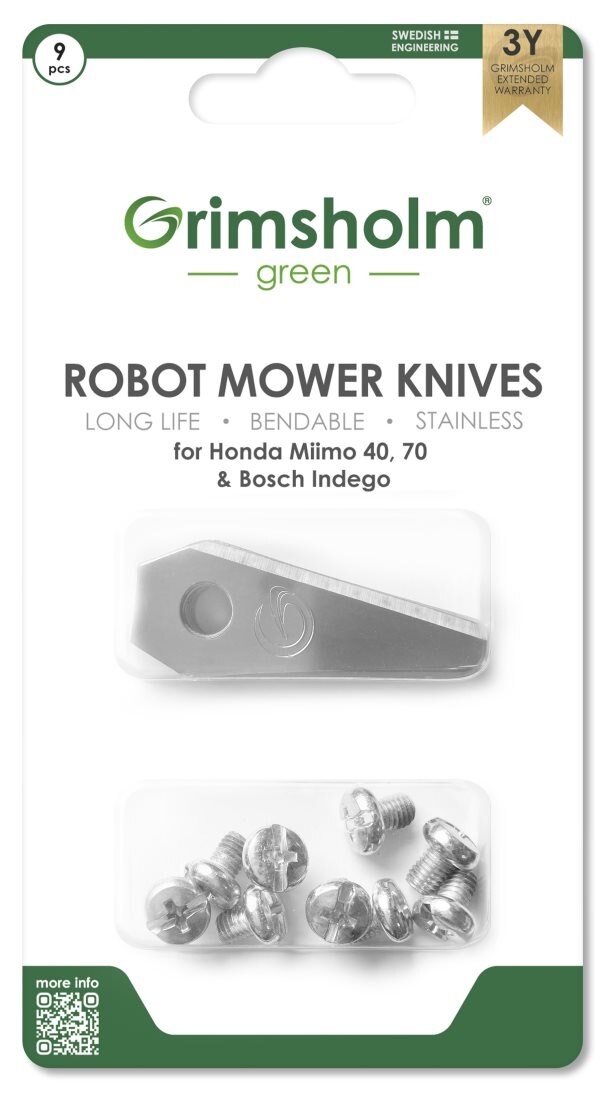 Grimsholm 9-pack Robotmaaiermessen voor Honda HRM 40/40 Live