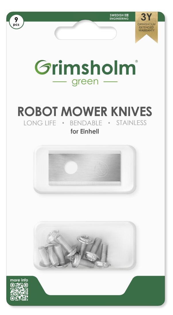 Grimsholm 9-pack Robotmaaiermessen voor Einhell Freelexo 600 BT