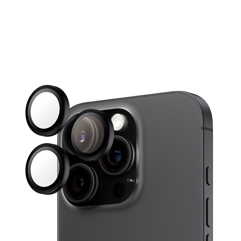 PanzerGlass iPhone 16 Pro Max Hoops Camera Lens Protector Zwart