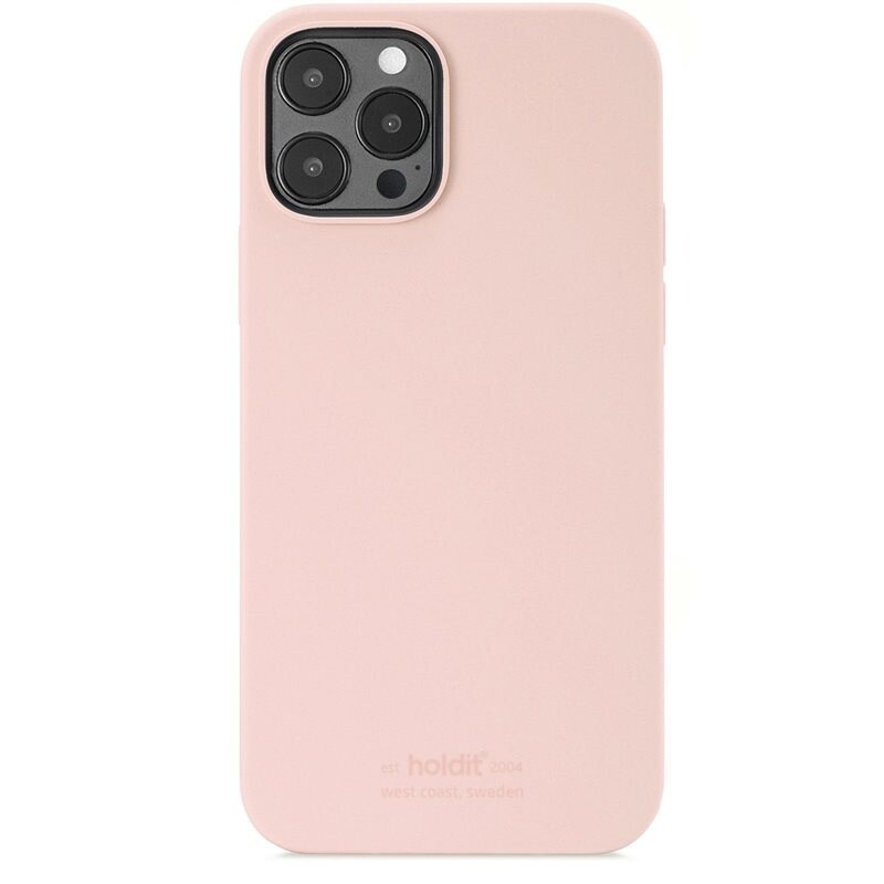 Holdit Siliconen hoesje iPhone 12/iPhone 12 Pro Blush Pink - Trendy, vrolijk, kleurrijk telefoonhoesje