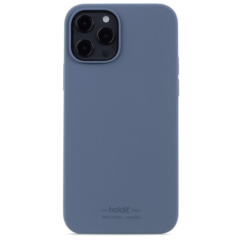 Holdit Siliconen hoesje iPhone 12/iPhone 12 Pro Pacific Blue - Trendy, vrolijk, kleurrijk telefoonhoesje