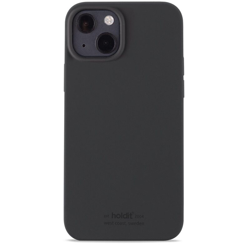 Holdit Siliconen hoesje iPhone 14 Plus Black - Trendy, vrolijk, kleurrijk telefoonhoesje