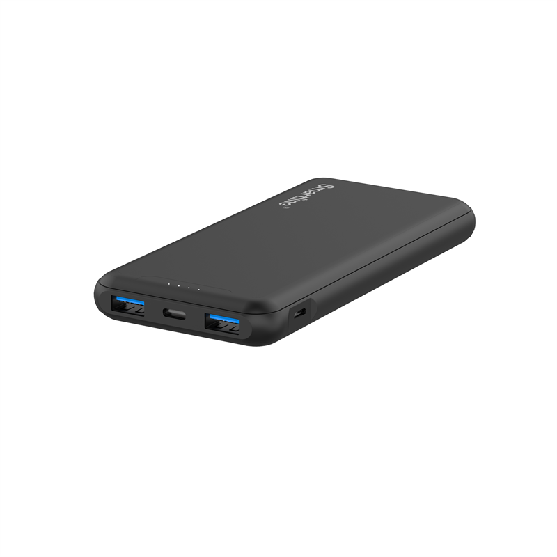 Smartline Powerbank 10000 mAh USB-A + USB-C PD zwart