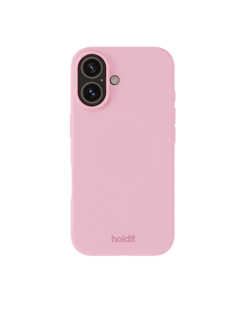 Holdit Siliconen hoesje iPhone 16 Pink - Trendy, vrolijk, kleurrijk telefoonhoesje