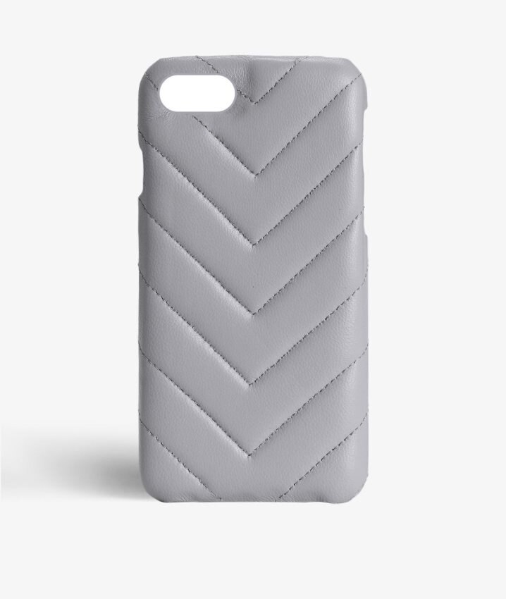 The Case Factory Hoesje iPhone 7 V Nappa Grey