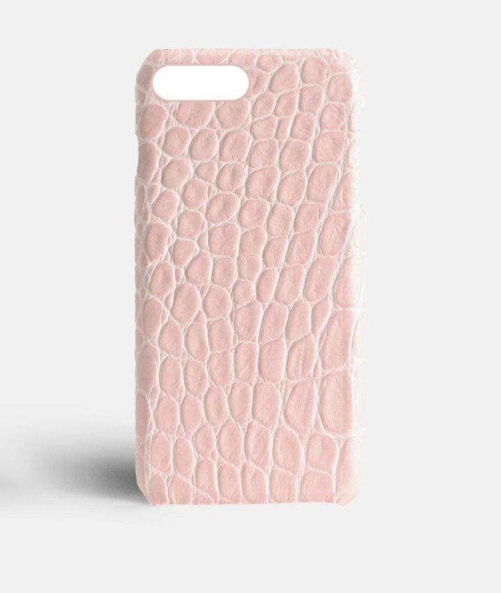 The Case Factory Hoesje iPhone 7 Plus/iPhone 8 Plus Croco Roze