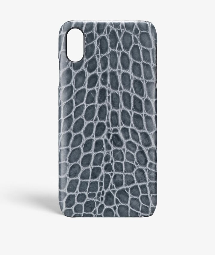 The Case Factory Hoesje iPhone Xr Croco Grijs