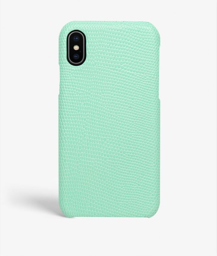 The Case Factory Hoesje iPhone Xs Max Lizard Menta
