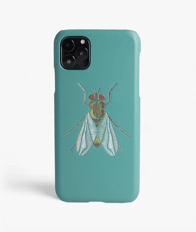 The Case Factory Hoesje iPhone 11 Pro Fly Calf Teal