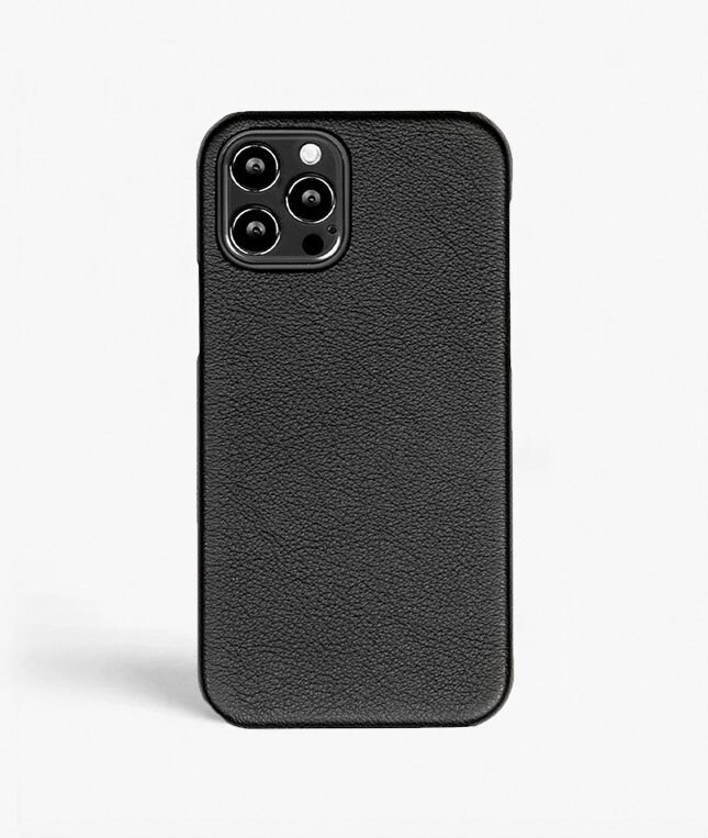The Case Factory Hoesje iPhone 12 Pro Max Plain Black