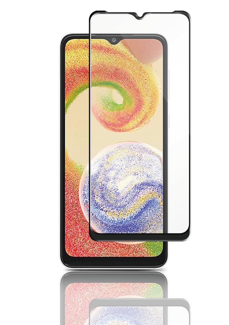 Panzer Full-Fit Glass Samsung Galaxy A04 Zwart - Beschermglas van gehard glas