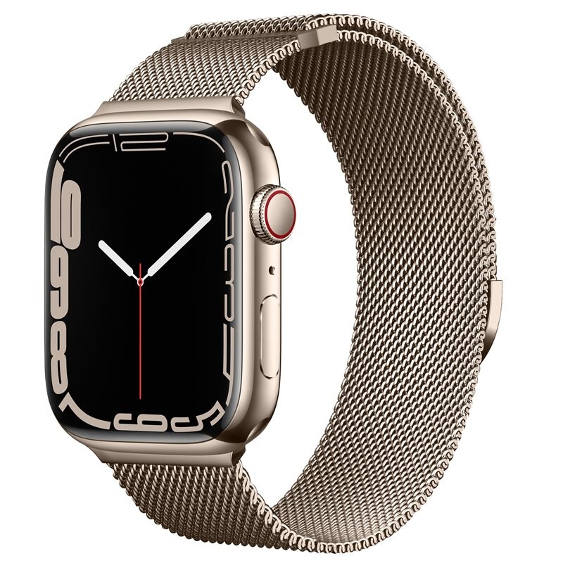 Apple Watch Series 1-3 38mm Milanese bandje Champagne goud