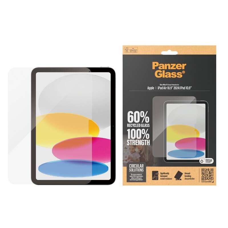 PanzerGlass iPad Air 11 6th Gen (2024) Screen Protector Ultra Wide Fit - Beschermglas van gehard glas