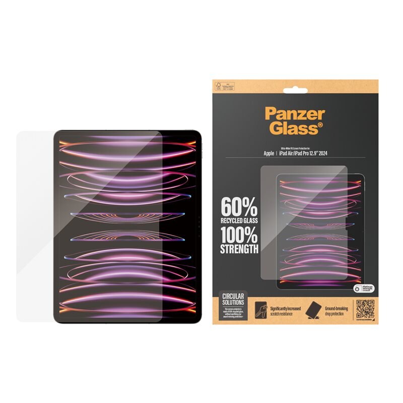 PanzerGlass iPad Air 13 (2024) Screen Protector Ultra Wide Fit - Beschermglas van gehard glas