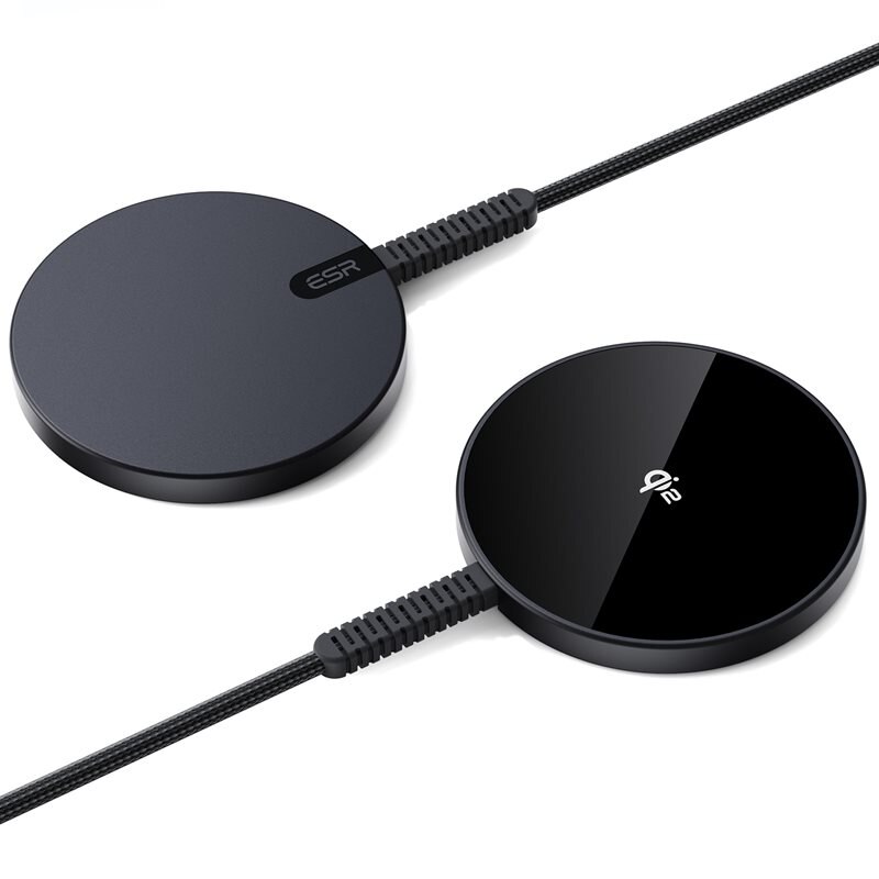 ESR HaloLock Mini Qi2 MagSafe Magnetic Wireless Charger zwart