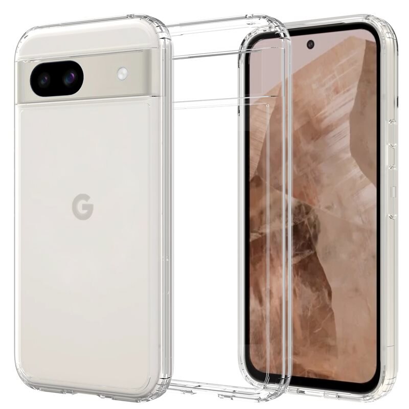 Mobique Hybridcase Google Pixel 8a Transparant - Schokbestendig telefoonhoesje