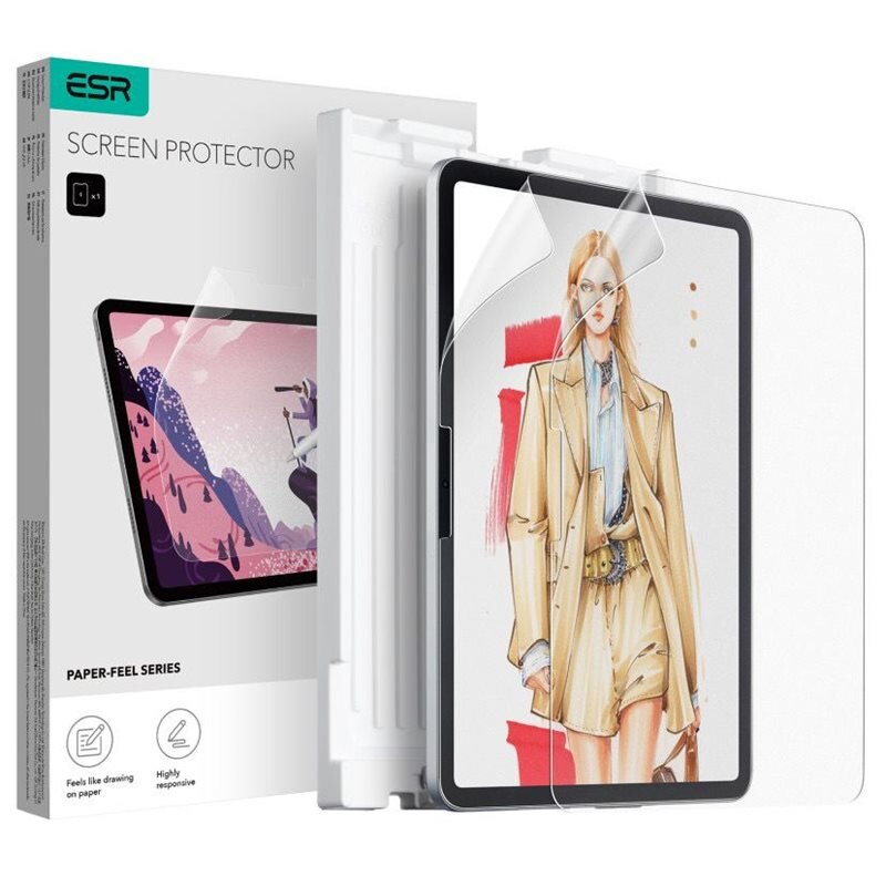 ESR Paper Feel Screen Protector (2-pack) iPad Pro 11 5th Gen (2024) - Bescherming voor je scherm met mat, papierachtig oppervlak - Tekenen op tablet