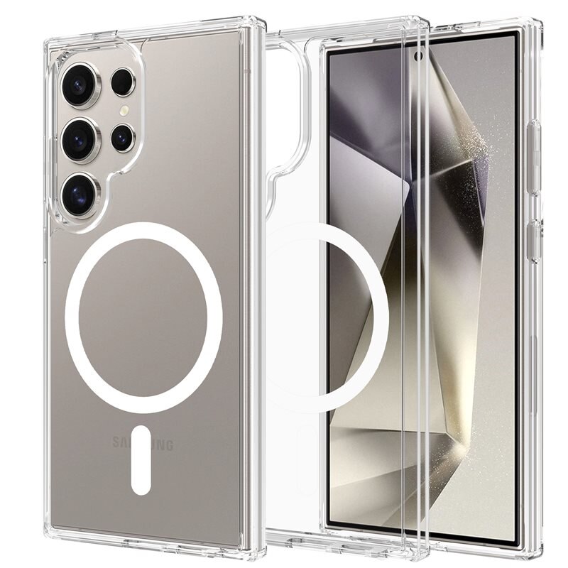 Mobique Hybridcase MagSafe Samsung Galaxy S24 Ultra Transparant