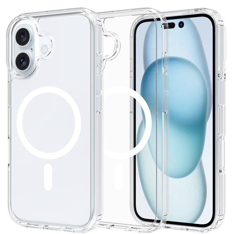Mobique Hybridcase MagSafe iPhone 16 Transparant
