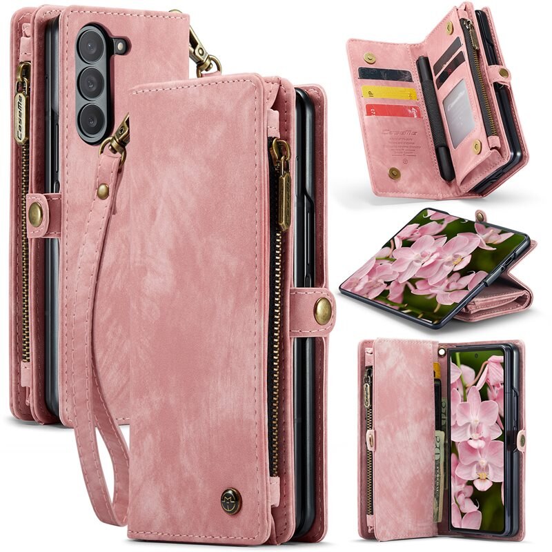CaseMe Multi-slot hoesje Samsung Galaxy Z Fold 6 roze