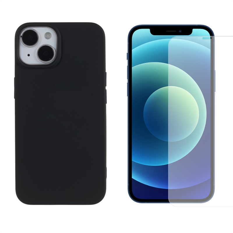 iPhone 14 Set TPU-hoesje en Screenprotector